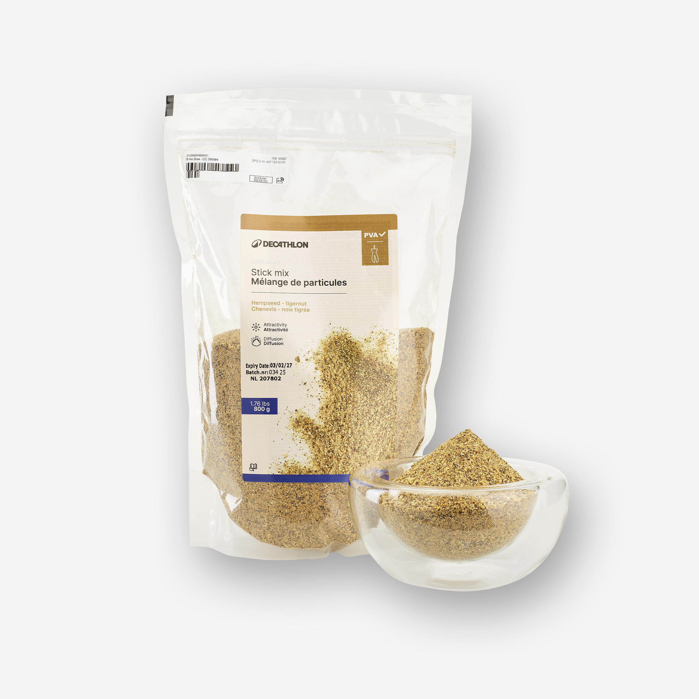 CAPERLAN Stickmix karpervissen 800 gram hennep tijgernoten