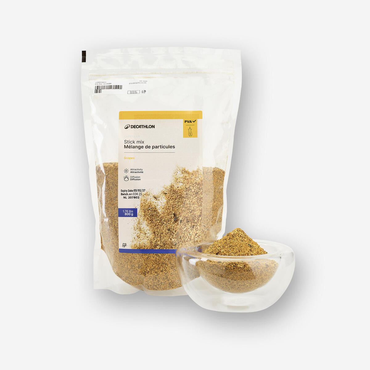 Stick Mix 800g Scopex pour la pêche de la carpe