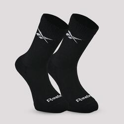 Lots de 3 paires de chaussettes de fitness mi-mollet, blanches