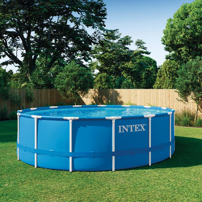 PISCINĂ ROTUNDĂ INTEX CADRU METALIC 457x122 CM