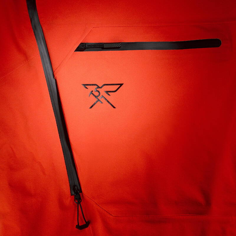 Pantalon schi freeride impermeabil FR900 portocaliu bărbați 