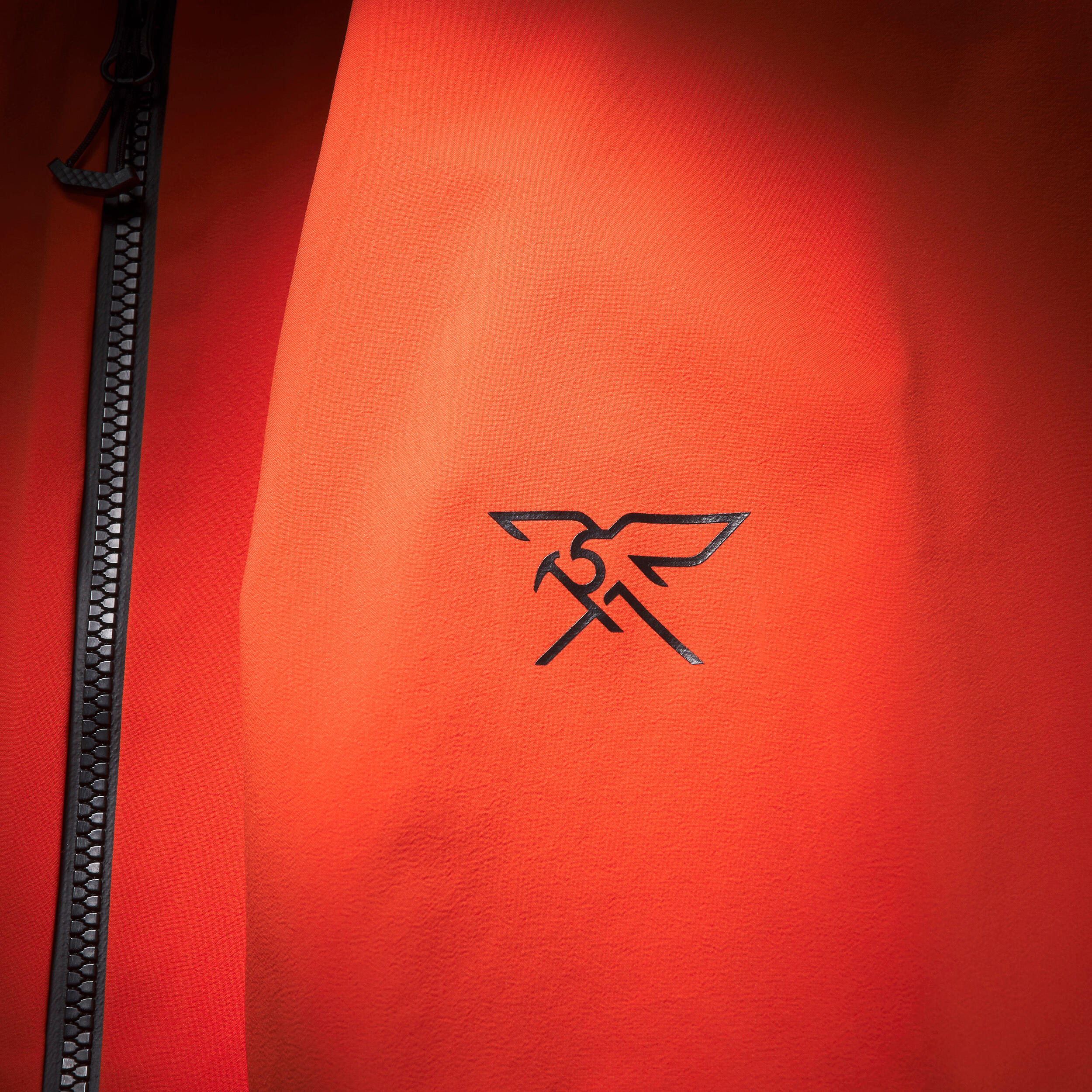 Men’s waterproof Freeride ski jacket, FR900 - Orange