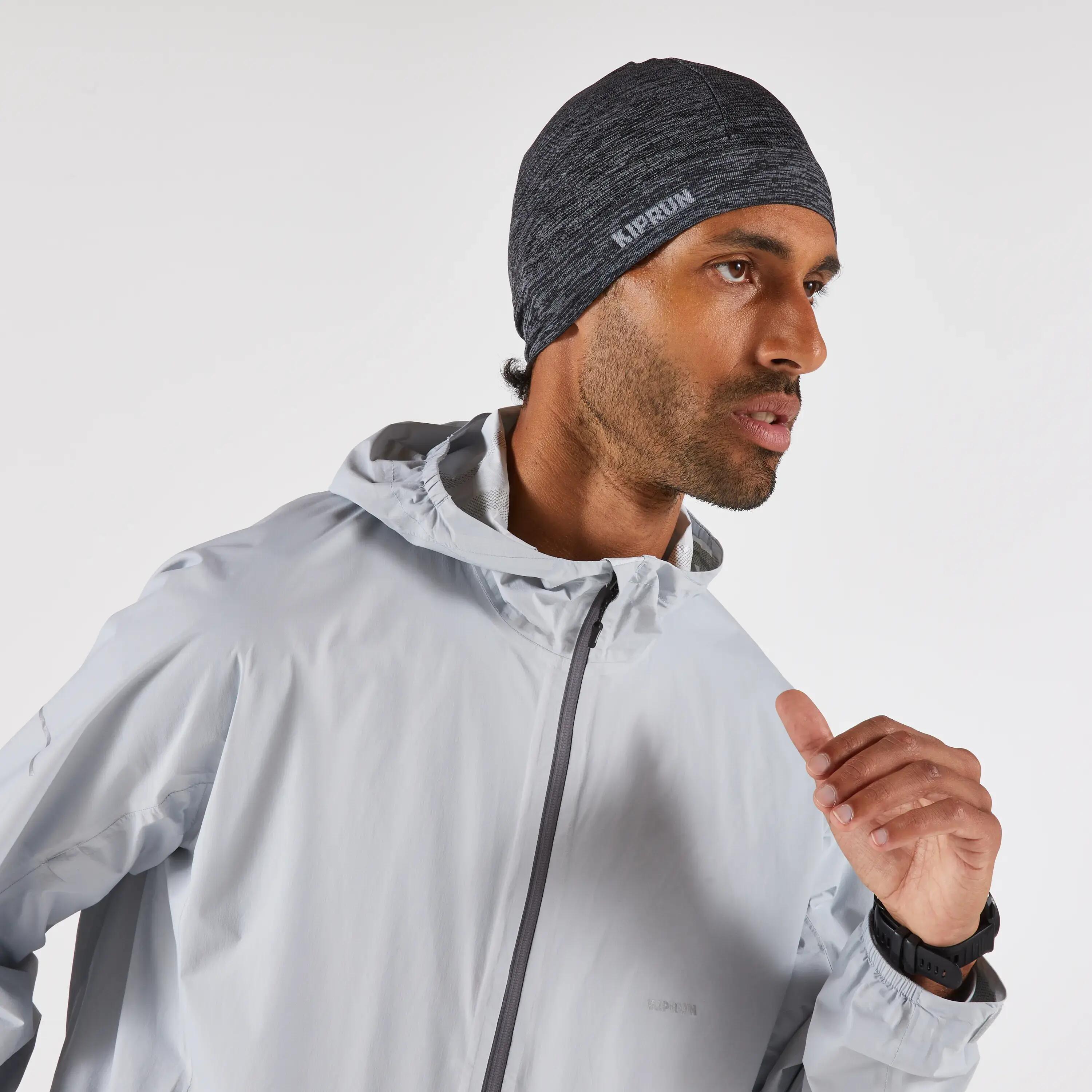 Kiprun Adult Seamless Running Hat - Mottled Grey -  3