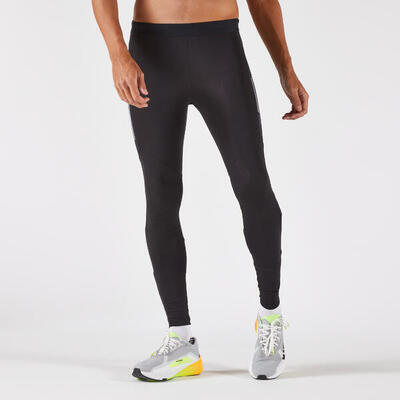 Lauftights lang Herren - Run 500 Warm schwarz