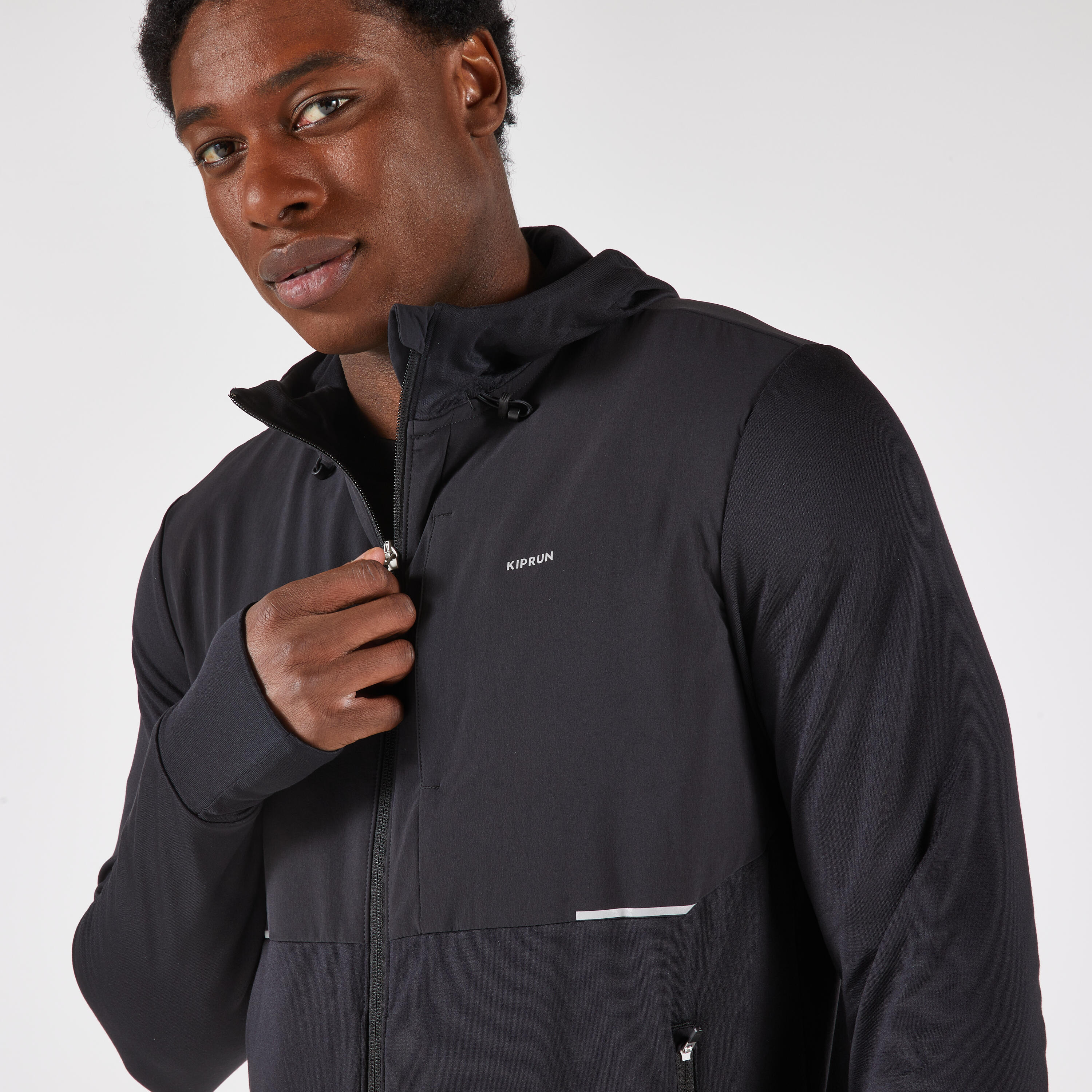 Veste de course chaude homme, Run 100 - KIPRUN