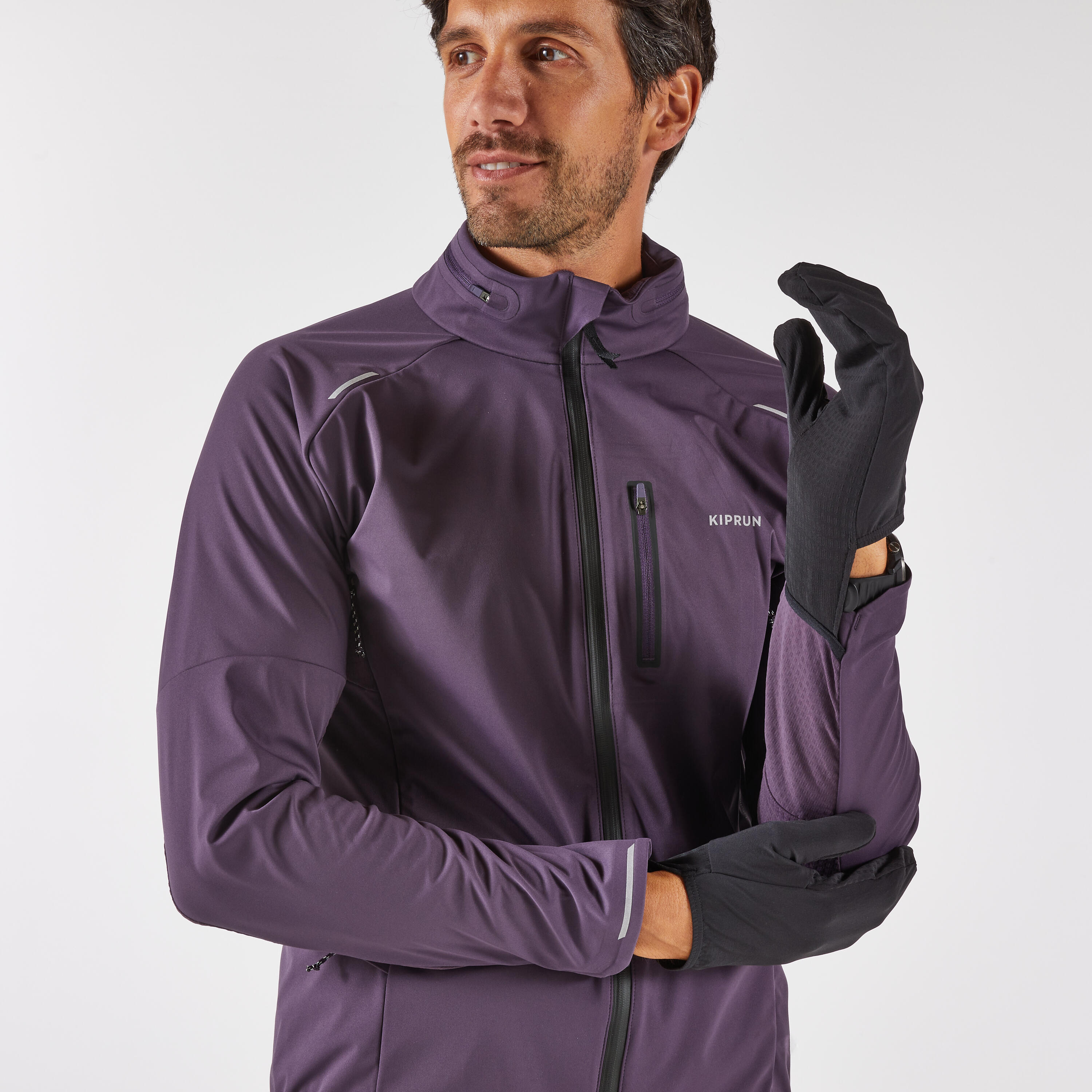 新品 KIPRUN キプラン 長袖 WARMナイロンジャケット 防水 L KIPRUN (キプラン) ランニング メンズ 長袖ジャケット Run 900 Warm