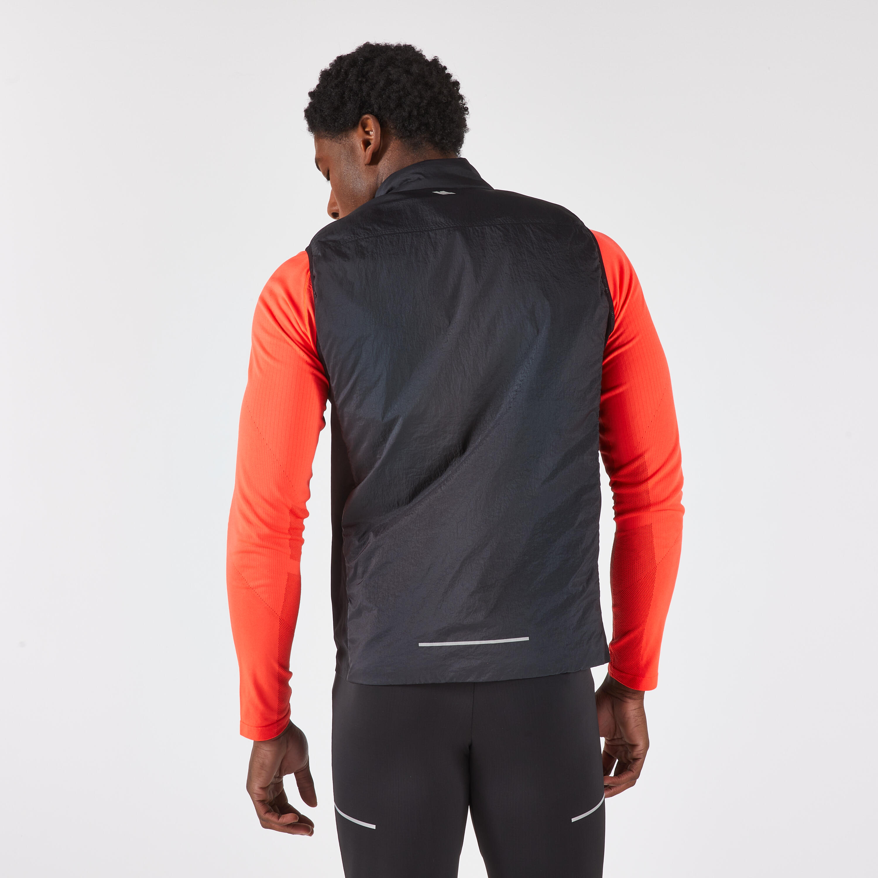 Veste sans manches de course chaude homme, Run 500 4/8
