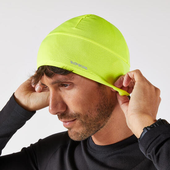 Berretto running adulto WARM+ V2 blu-verde