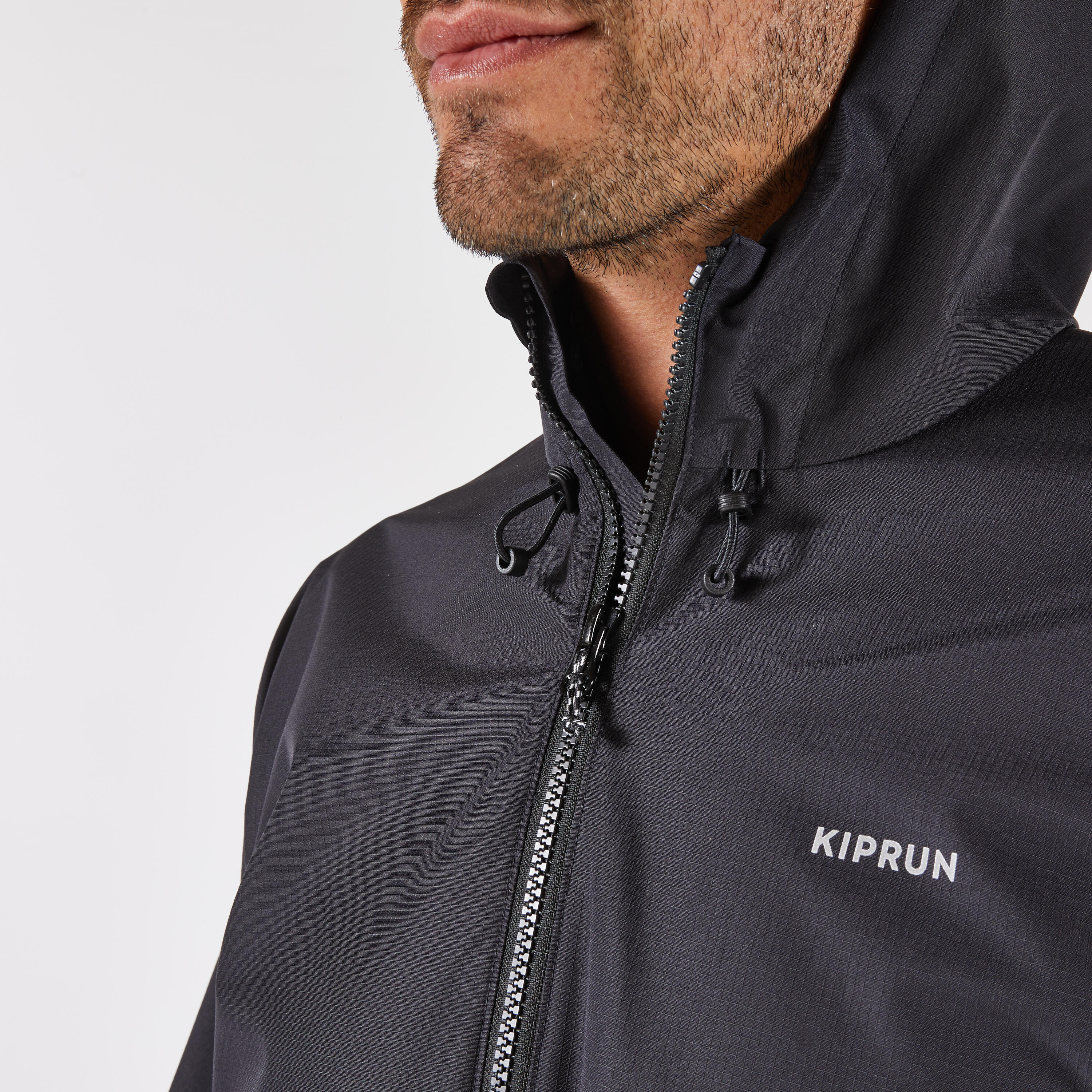 Wasserdichte Jacke Run 100 Herren schwarz 4/7