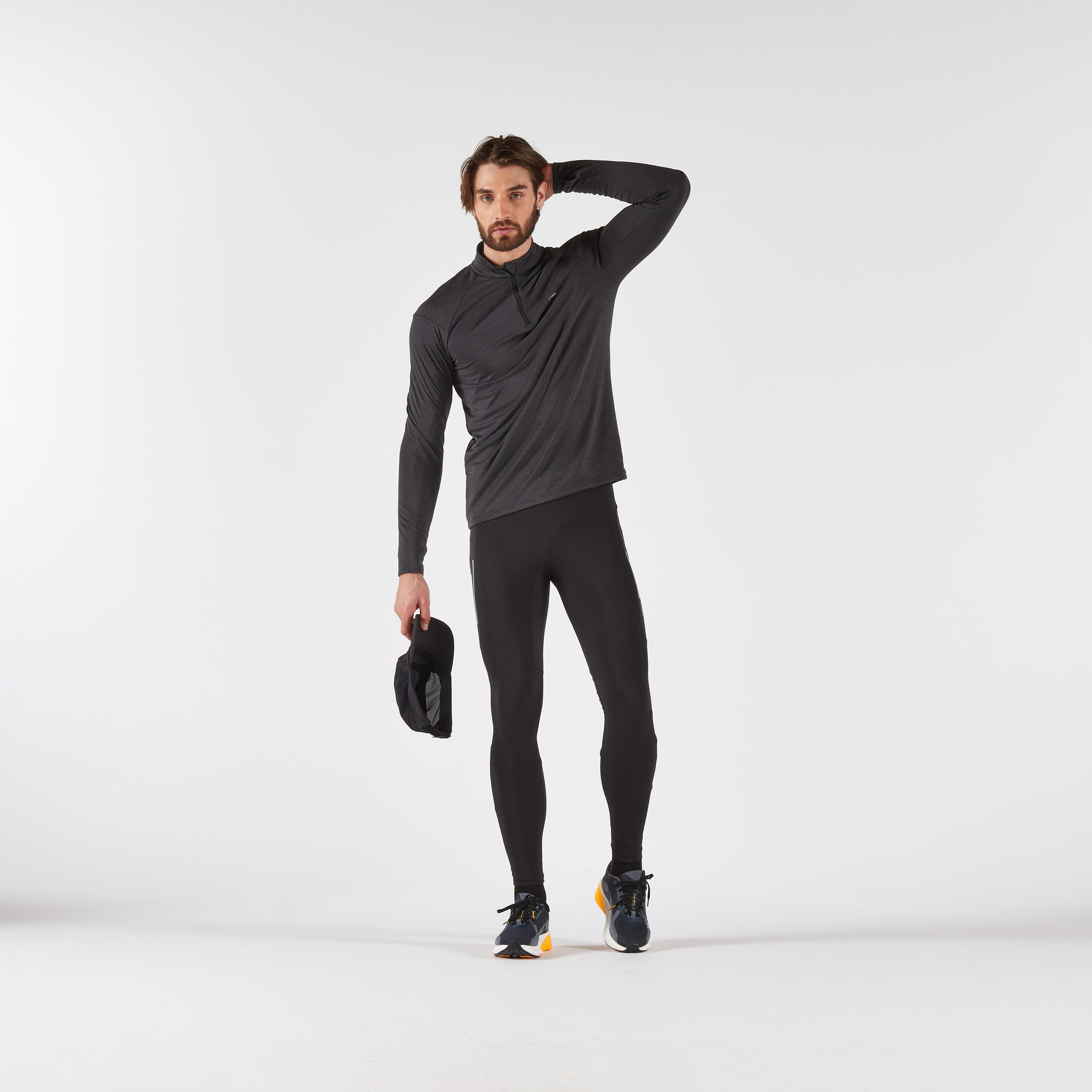 Men's Warm Running Tights, Run 500 - KIPRUN