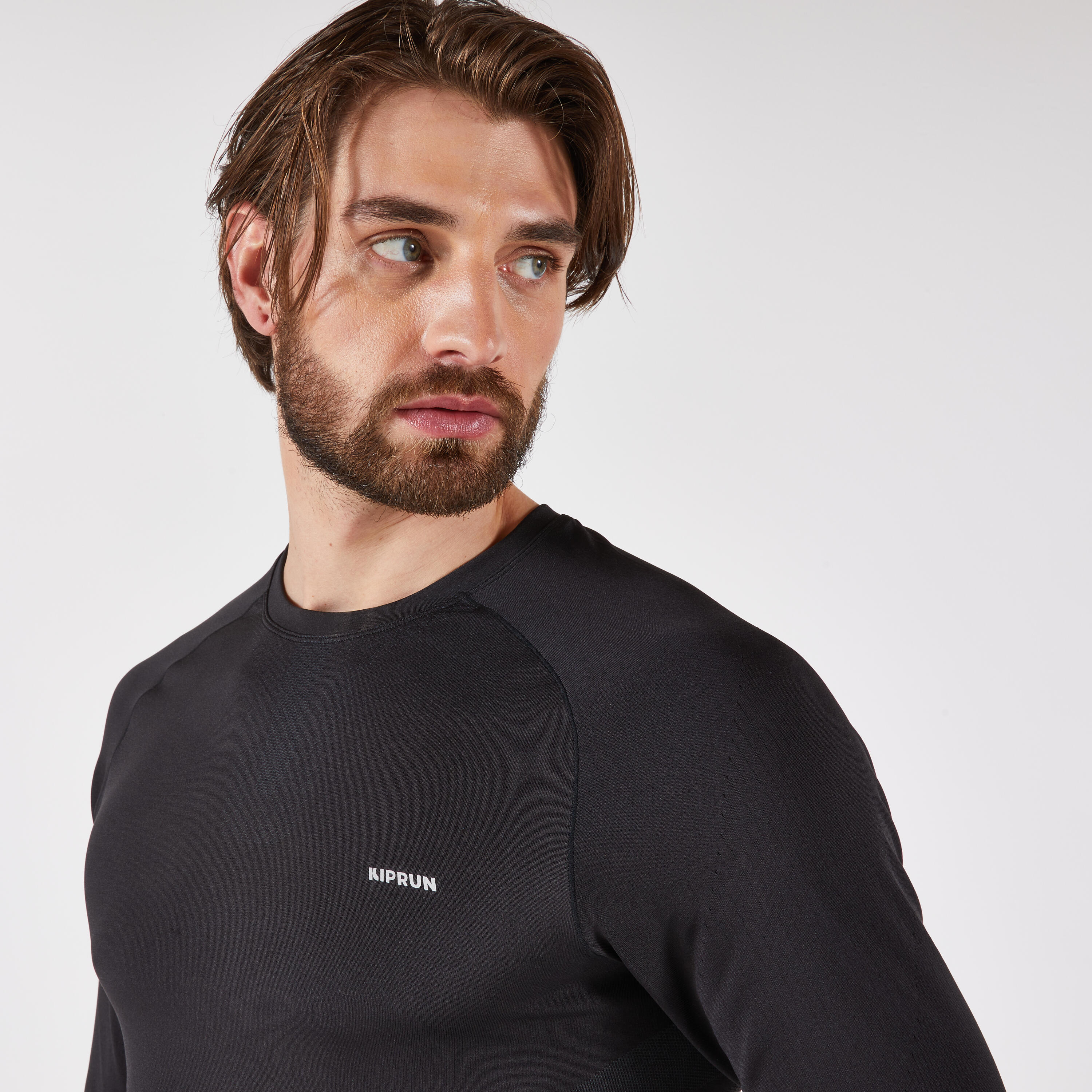 Men's Long-Sleeved Seamless Running T-Shirt, Run 500 - KIPRUN