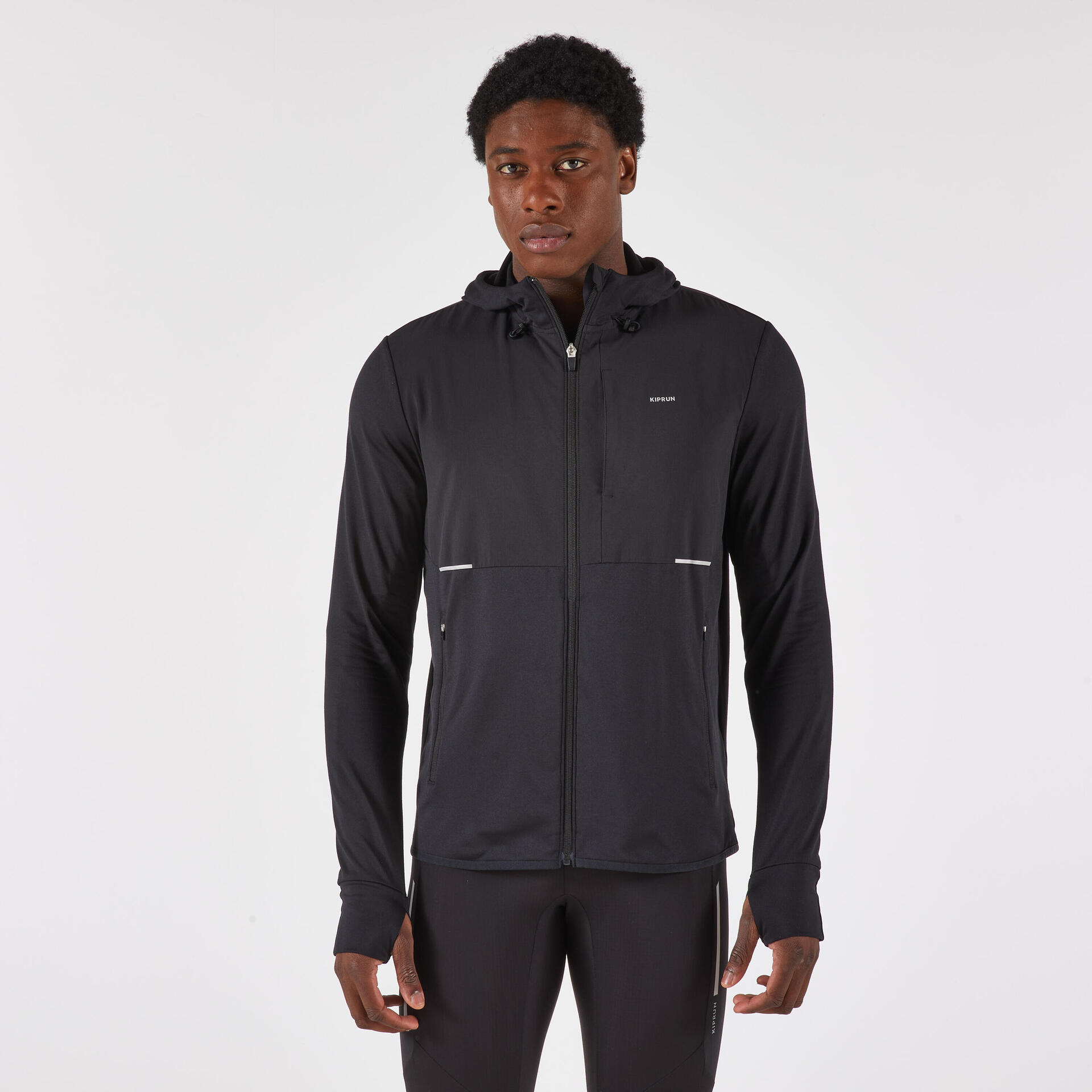 Veste chaude de running homme, kiprun run 100 warm noire - Athlétisme et course - Tenues athlétisme - KIPRUN-Decathlon PRO - Clubs - Entreprises -