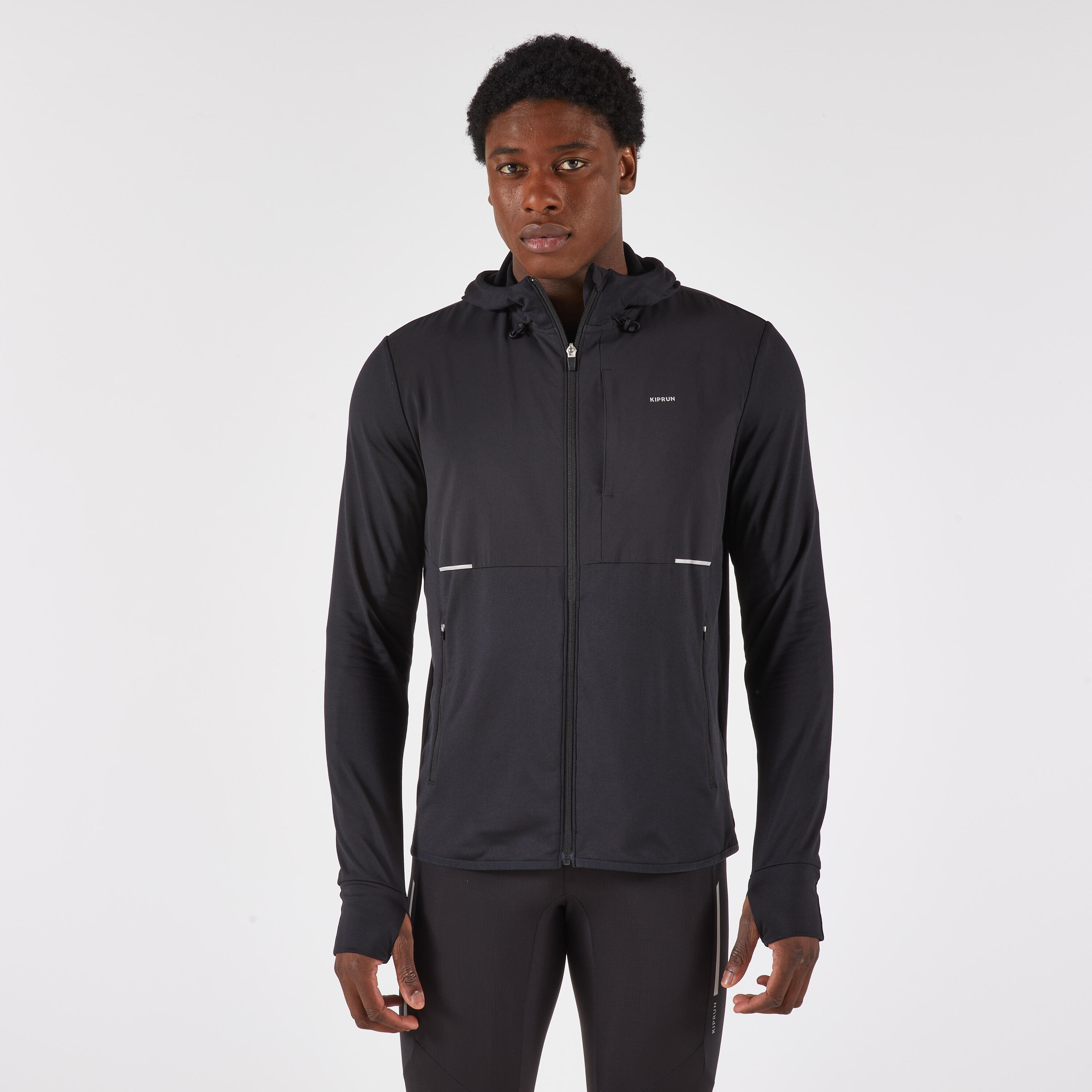 Veste de course chaude homme, Run 100 - KIPRUN