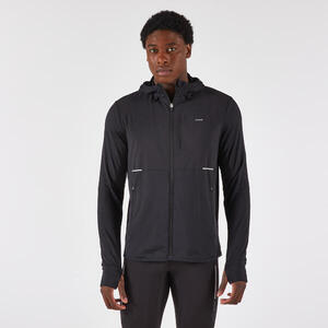 Chaqueta cálida de running Hombre - KIPRUN Run 100 Warm Negro