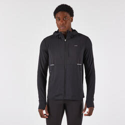 Veste chaude de running Homme, KIPRUN Run 100 warm noire