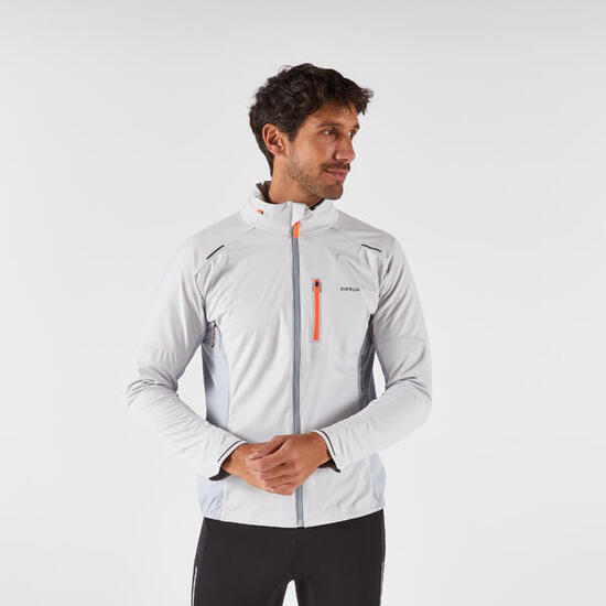 Giacca running uomo regular RUN WARM 900	nera gialla