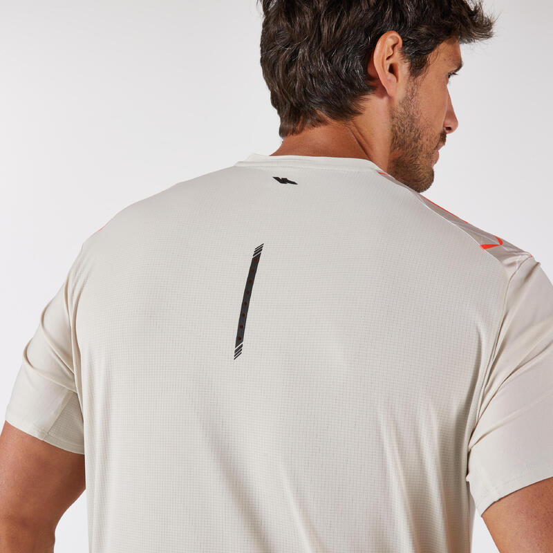 T-shirt de running longue distance homme - kiprun run 900 ultra OBVIOUS Beige