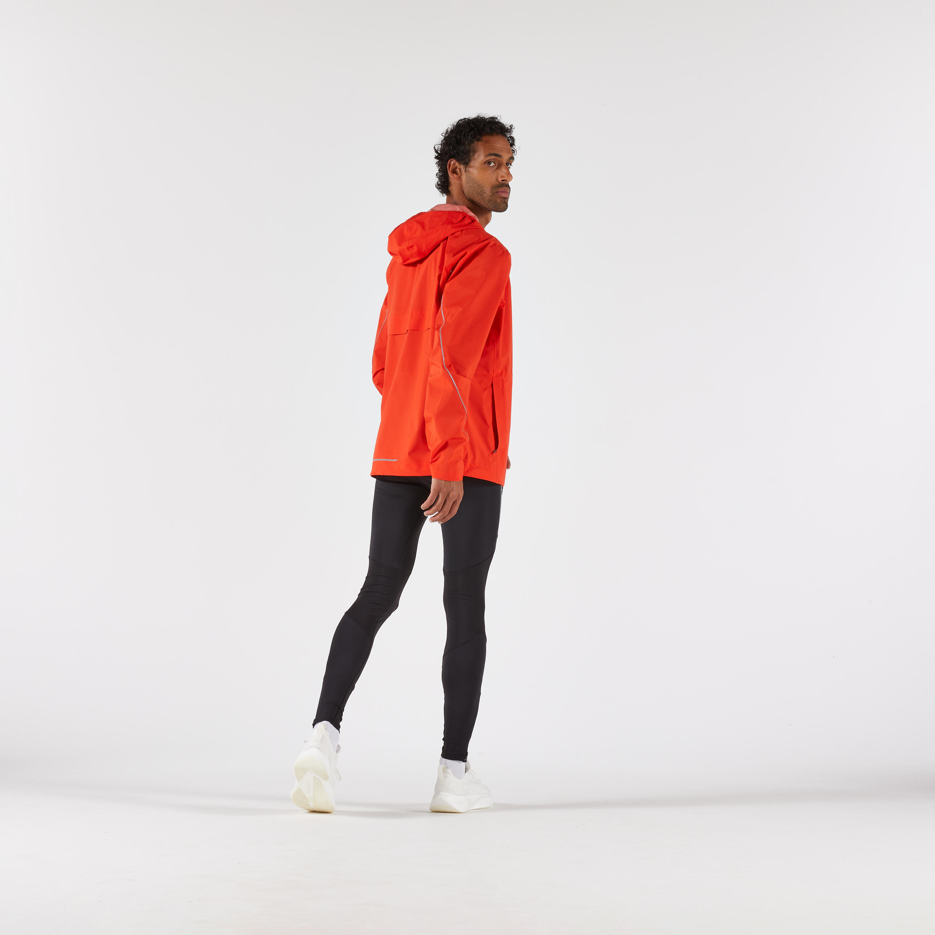 Men's Waterproof Trail Running Jacket, Run 500