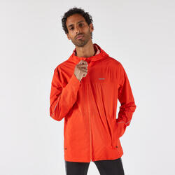 Veste imperméable running trail Homme, KIPRUN Run 500 rouge