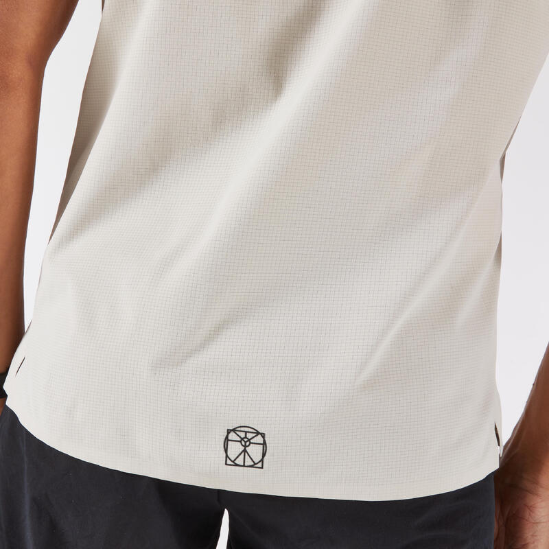 T-shirt de running longue distance homme - kiprun run 900 ultra OBVIOUS Beige