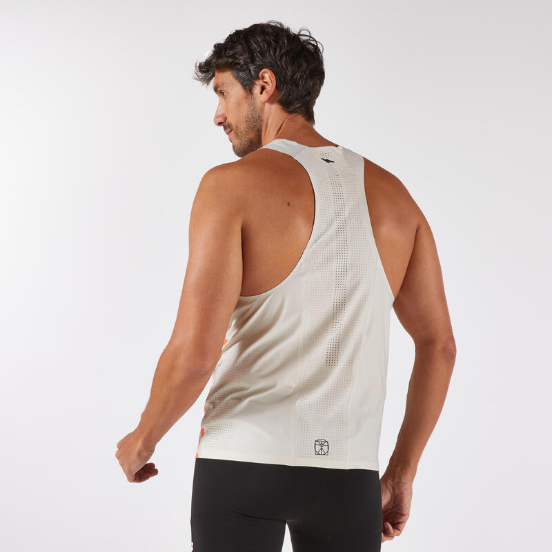 Débardeur Running premium Homme - Kiprun 900 Replika OBVIOUS Beige