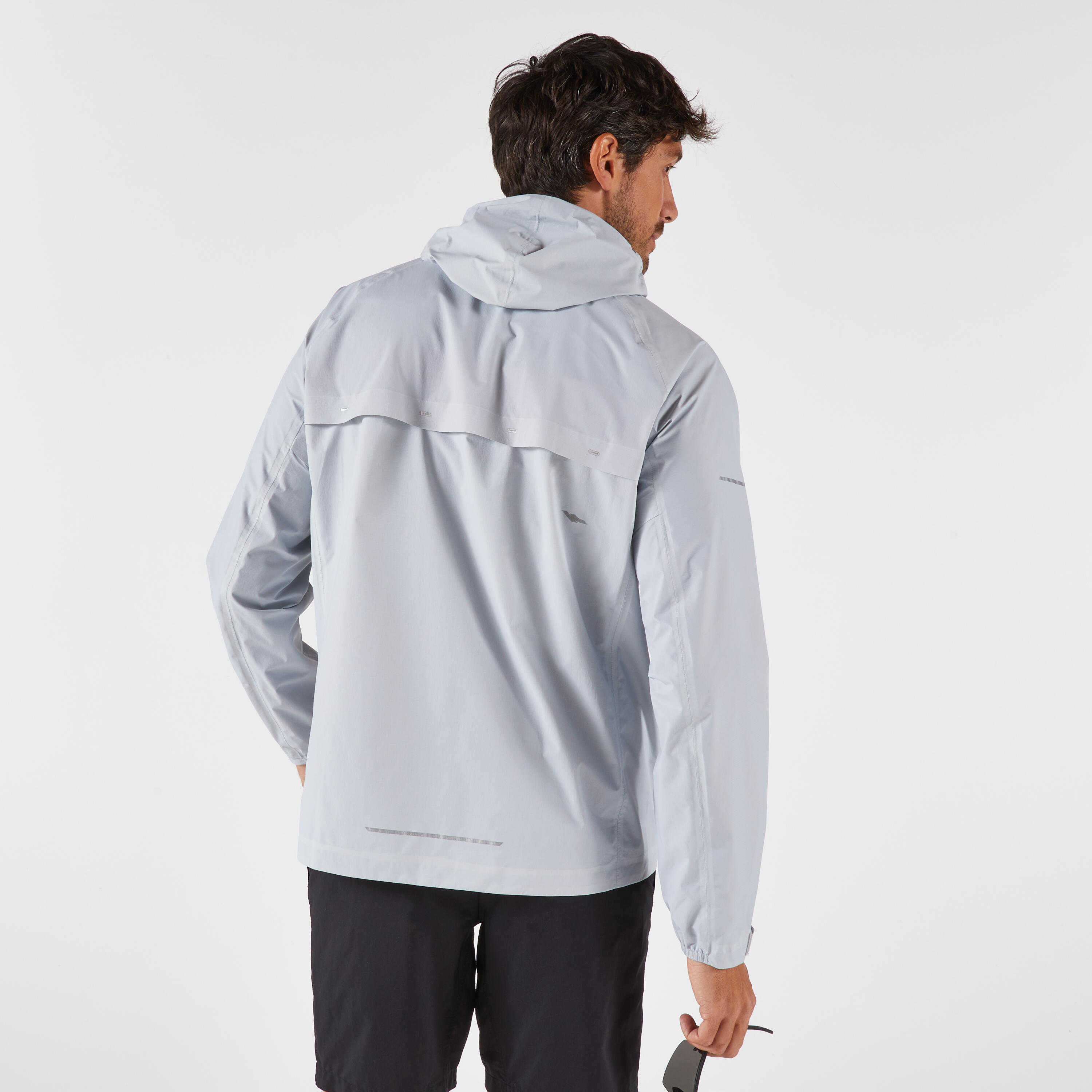 Laufjacke Herren wasserdicht atmungsaktiv - Run 900 hellgrau 4/10