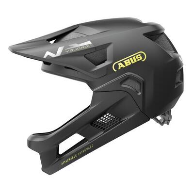 Fahrradhelm MTB Youdrop FF Kinder shiny black