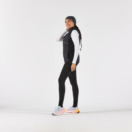 Шапка Kiprun для бігу безшовна темно-сіра