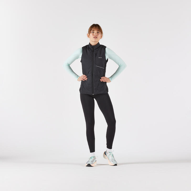 Dámská běžecká hřejivá vesta Run 500 Warm