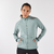 Veste chaude de running Femme, KIPRUN Run 500 Warm Vert givré
