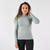 T-Shirt manches longues running Femme sans couture, KIPRUN Run 500  kaki