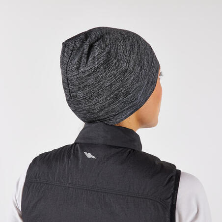 Шапка Kiprun для бігу безшовна темно-сіра