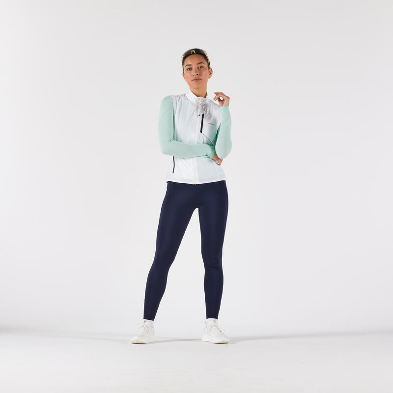 Kadın Kolsuz Koşu Rüzgarlığı - Beyaz - Kiprun Run Wind 500