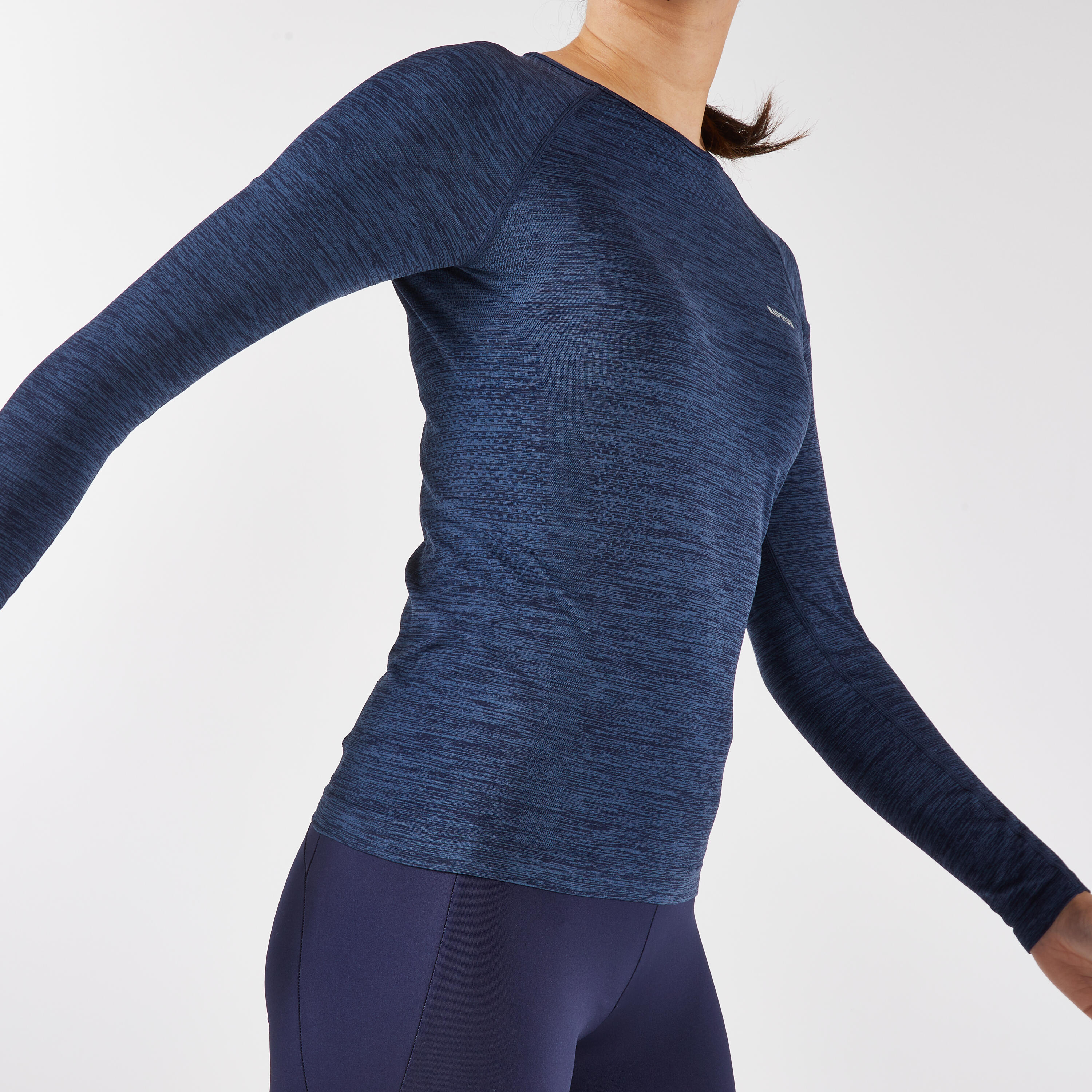 Women's Seamless Long-Sleeved Running T-Shirt, Run 500 - KIPRUN