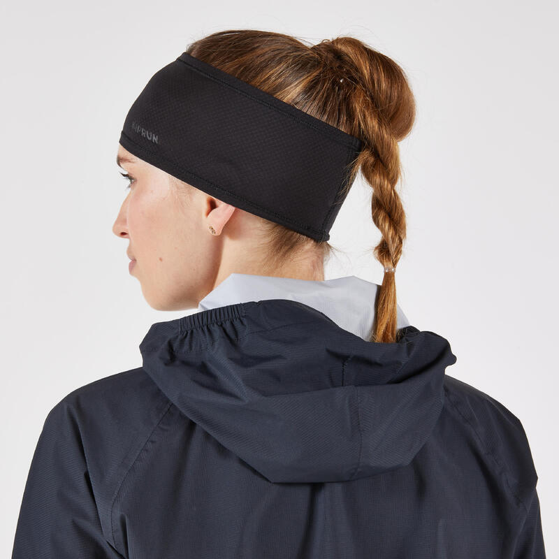 Yetişkin Koşu Bandanası - Siyah/Füme - Kiprun Warm+ V2