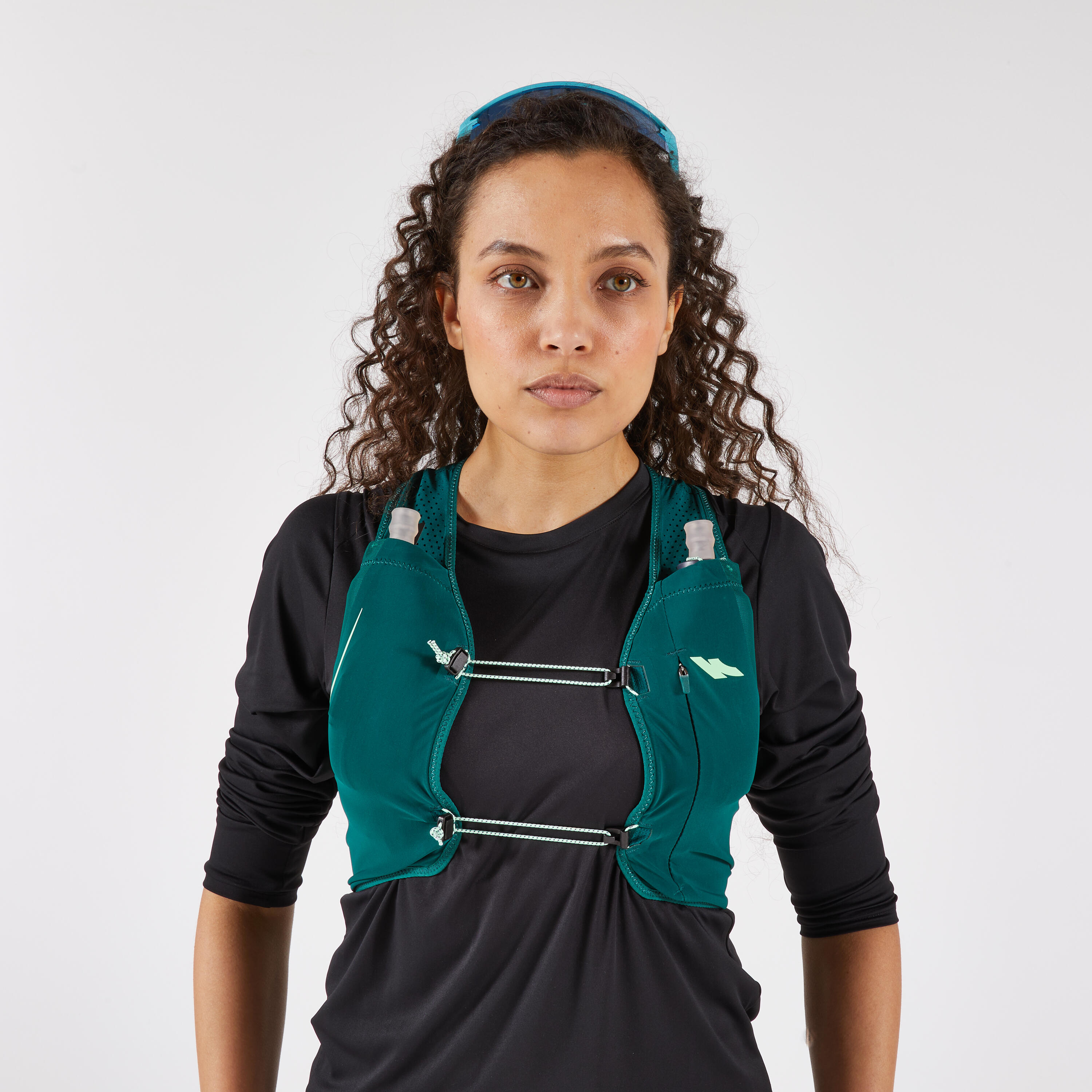 KIPRUN Gilet porta flask running adulto unisex RACE 900 3L verde