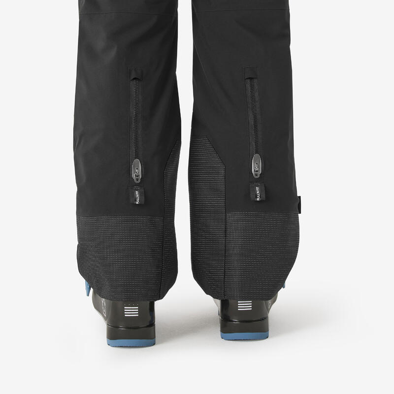 Pantalon de schi călduros și impermeabil, copii 8-16 ani, 900 PNF negru