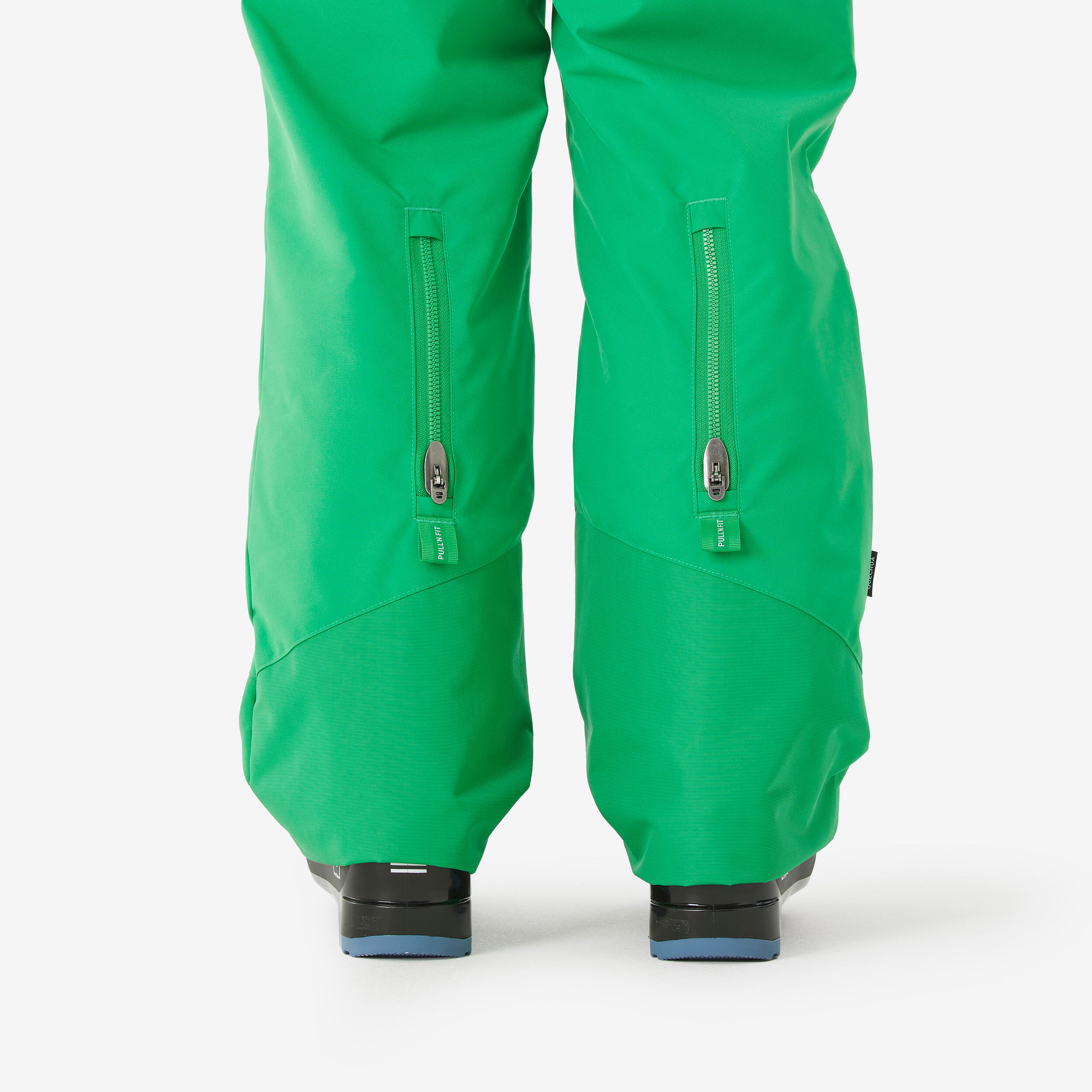 Pantalón de esquí cálido e impermeable niños 6 - 14 años, 500 PNF verde  8/9