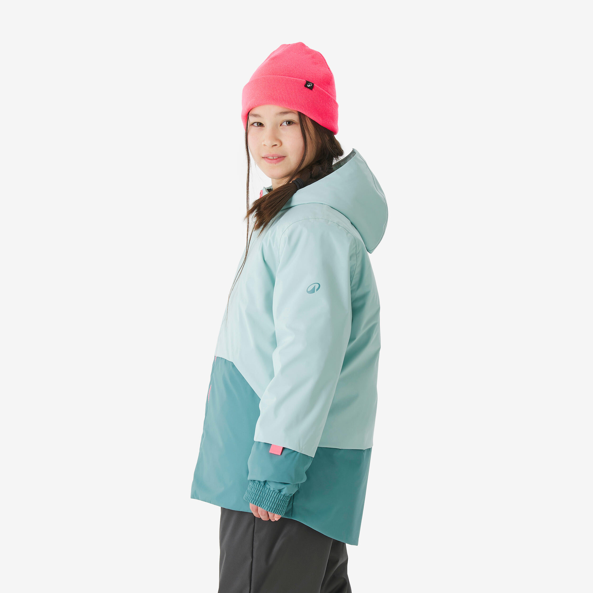 Kids’ warm ski suit, 5-15 years, SKI100 - Turquoise
