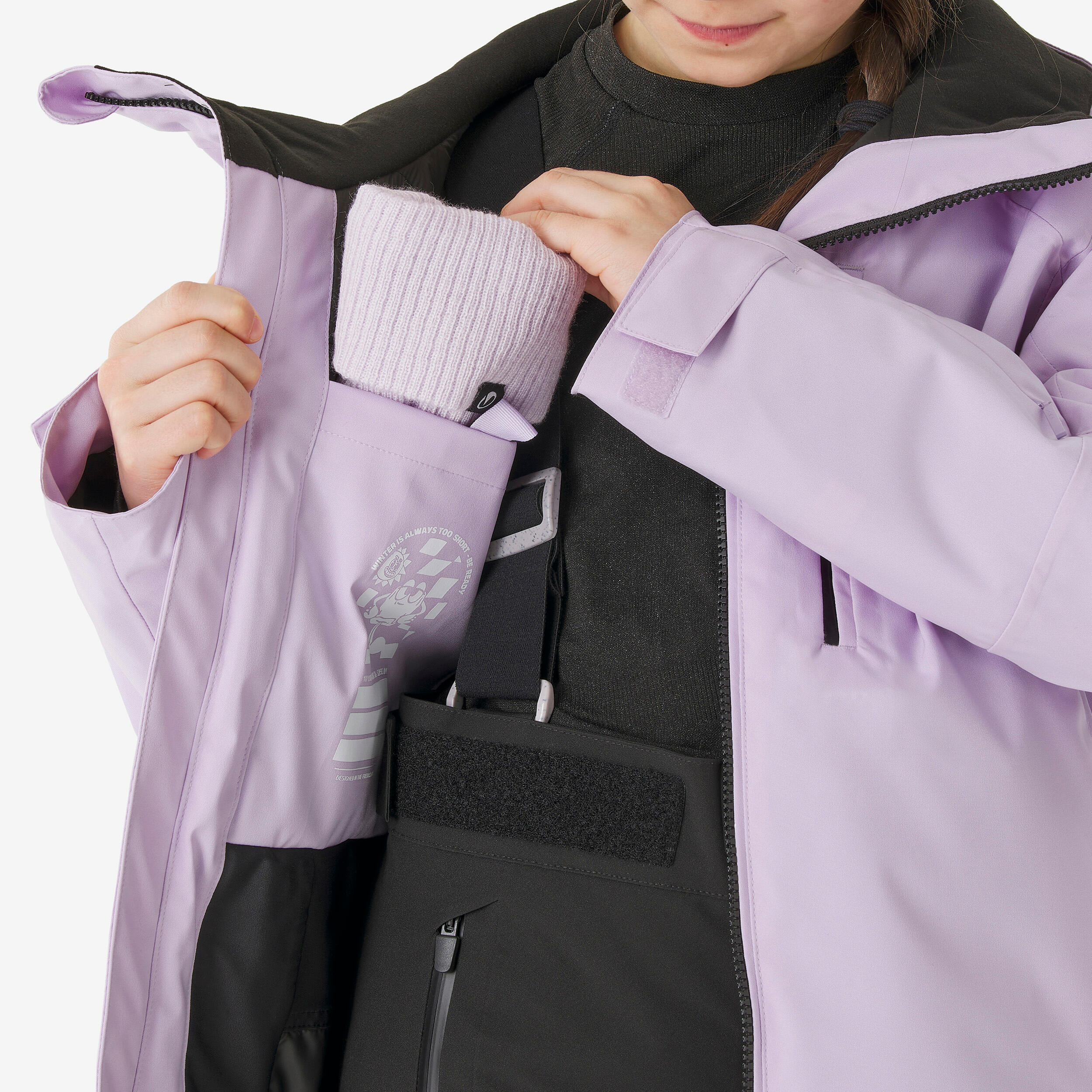 Manteau de ski chaud et imperméable enfant, 500 Âge 6-14 ans - WEDZE