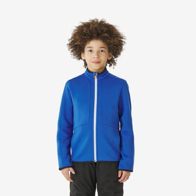 Ski-binnenjas mid 500 voor kinderen 6-14 jaar blauw
