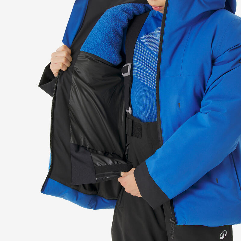 Çocuk Şişme Kayak Montu - 6/14 Yaş - Mavi - 500 Warm