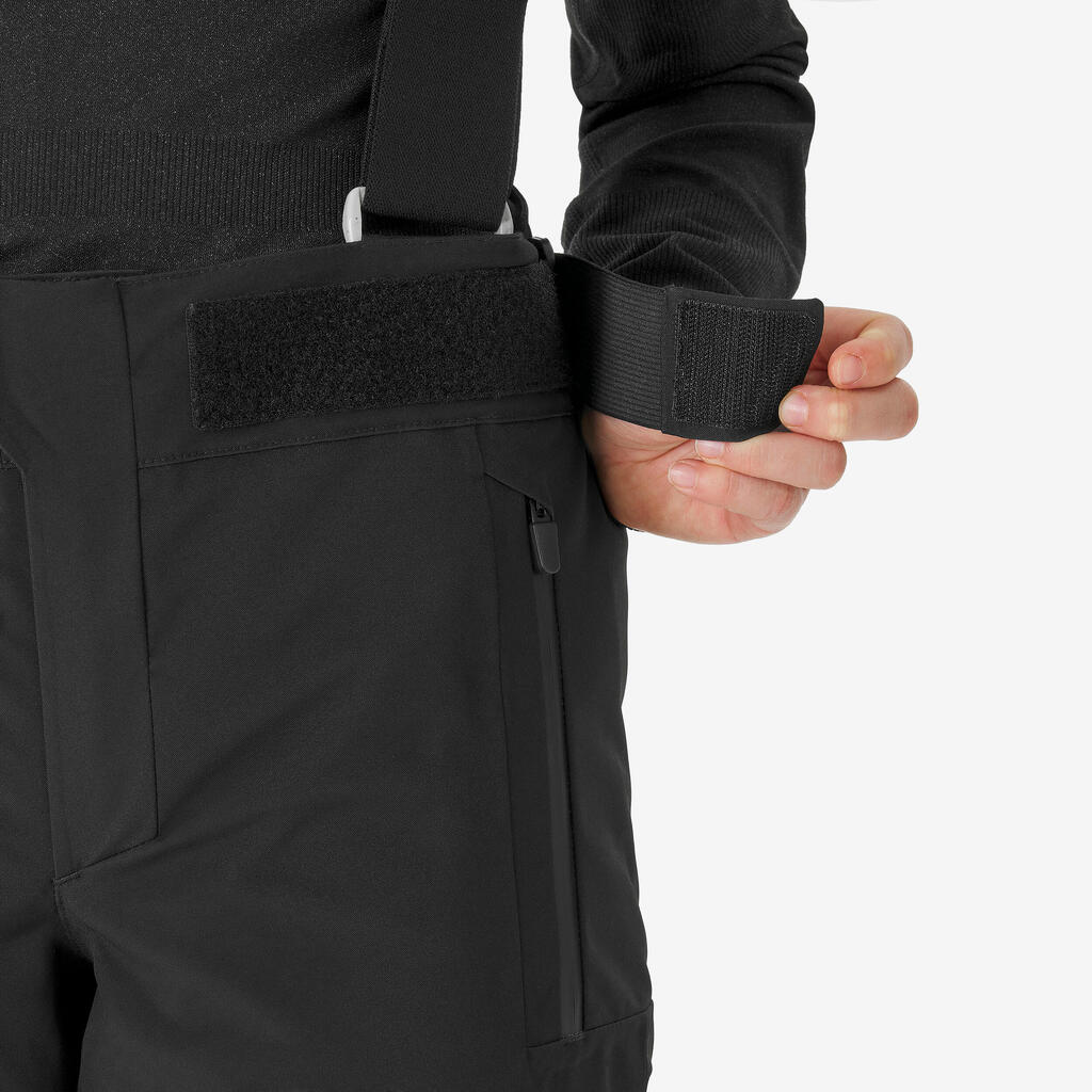 Crvene dečje tople i vodootporne pantalone za skijanje PNF 900