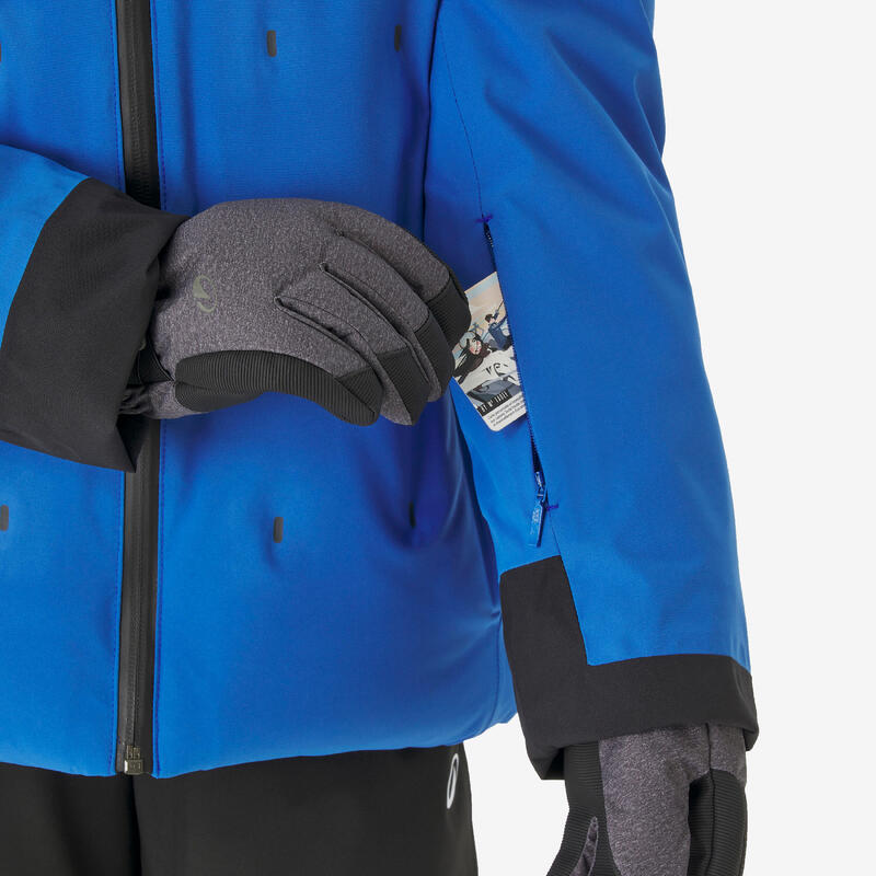 Çocuk Şişme Kayak Montu - 6/14 Yaş - Mavi - 500 Warm