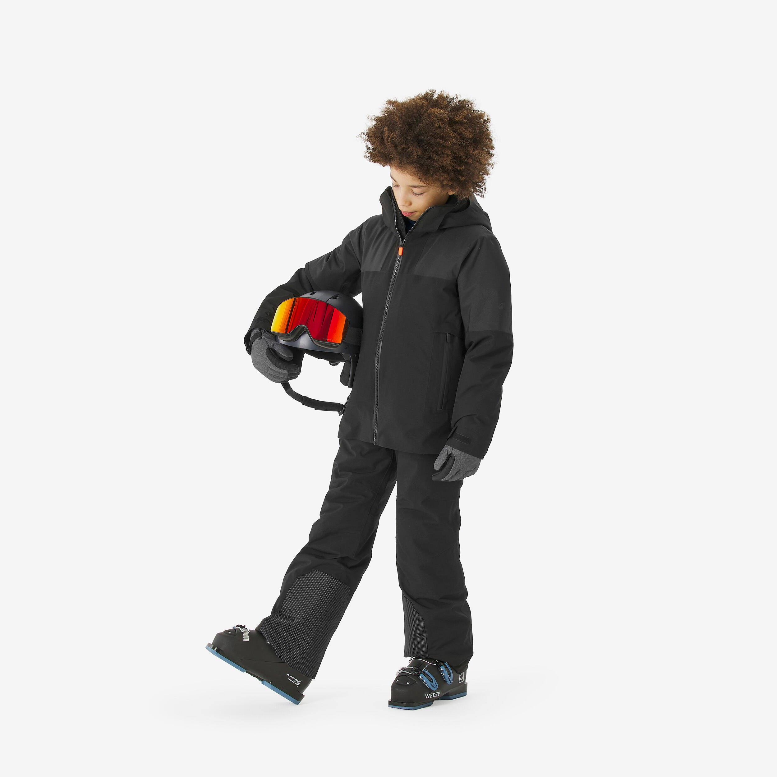 Kids’ Warm and Waterproof Ski Jacket, 900 Age 8–14