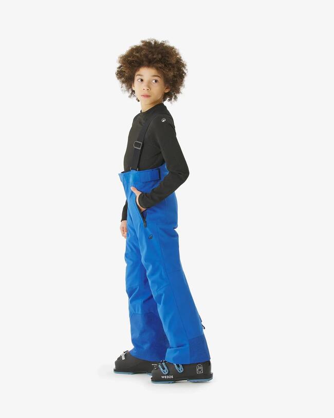 Pantalón de esquí para niños, cálido e impermeable, PNF 900 - Rojo