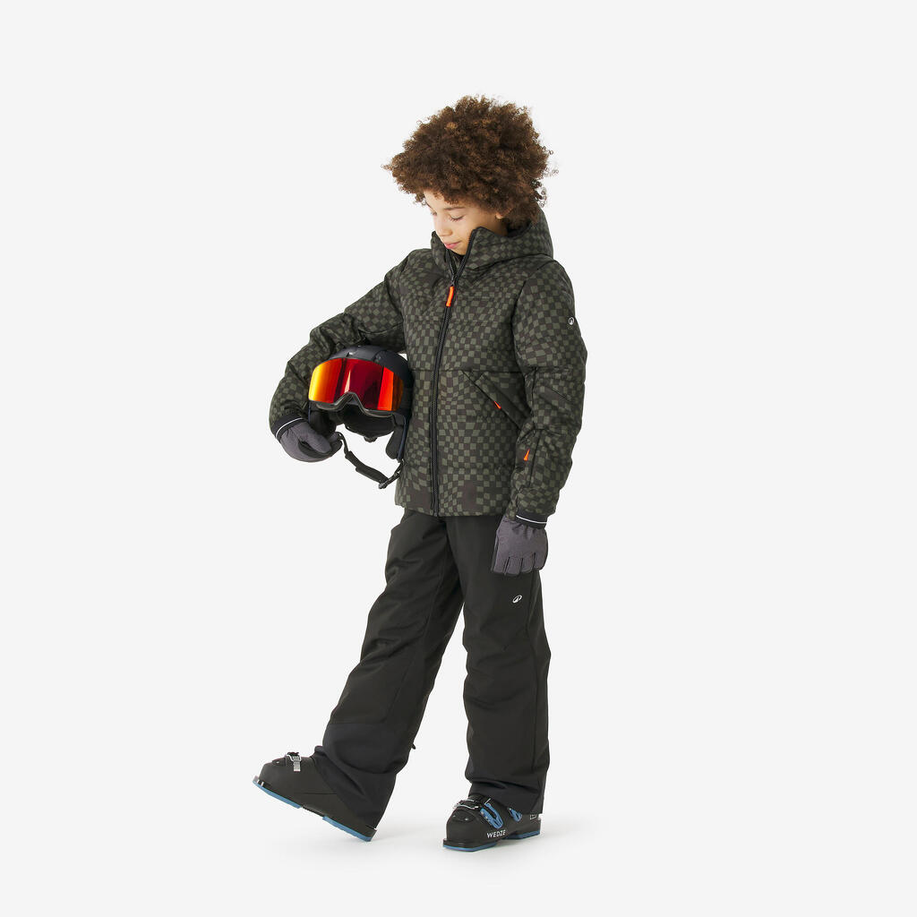 Παιδικό ζεστό μπουφάν σκι με επένδυση 100 WARM, 6-14 ετών - Μπλε