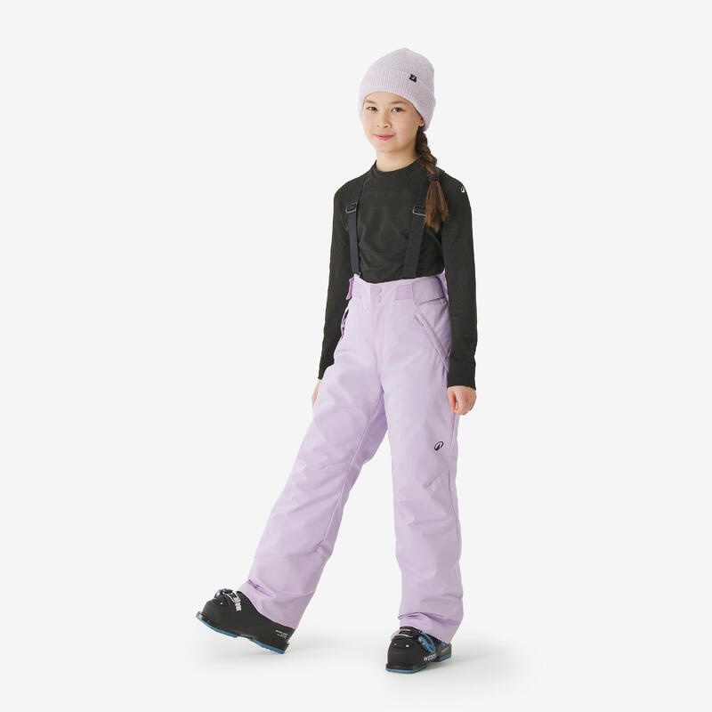 Pantalon de ski chaud et imperméable enfant 6-14 ans, 500 PNF noir