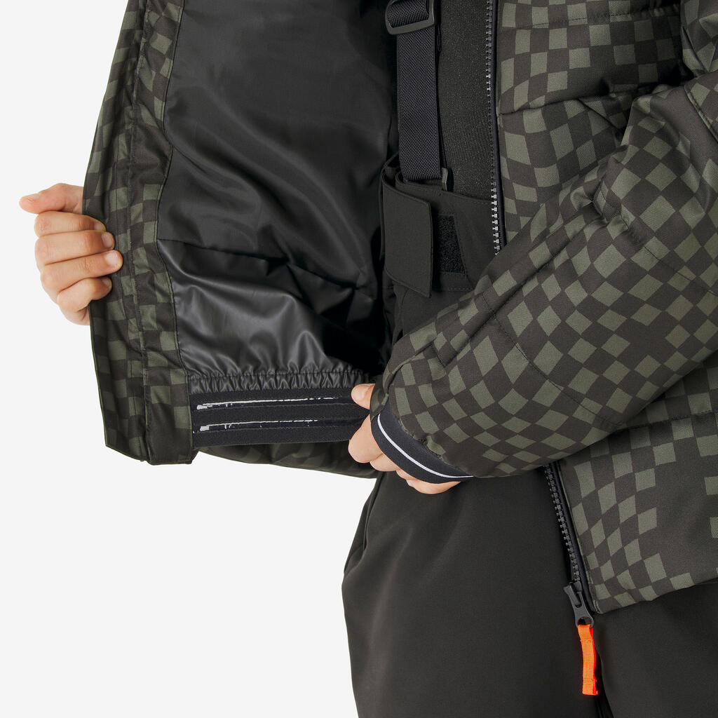 Παιδικό ζεστό μπουφάν σκι με επένδυση 100 WARM, 6-14 ετών - Μπλε