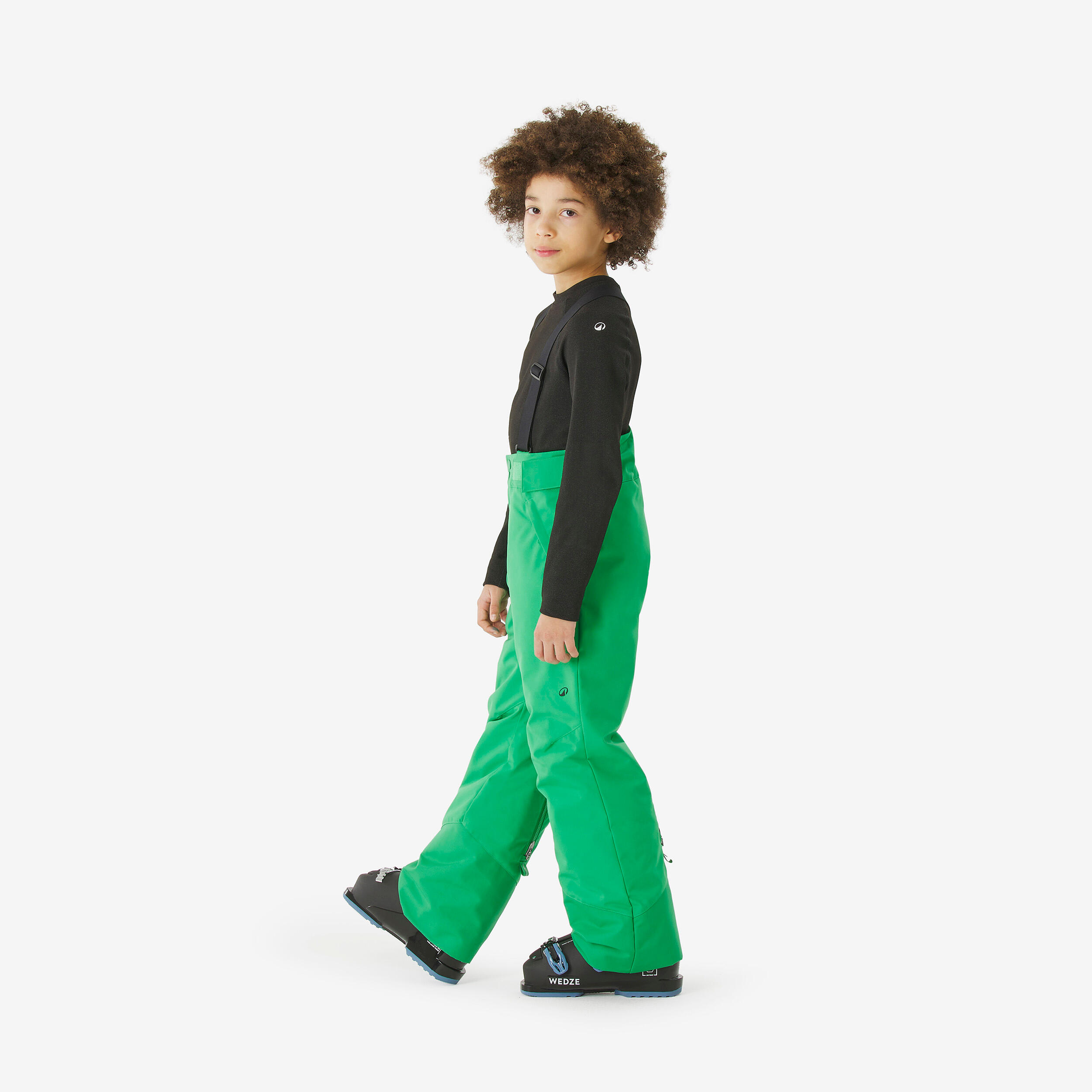 Pantalón de esquí cálido e impermeable niños 6 - 14 años, 500 PNF verde  4/9
